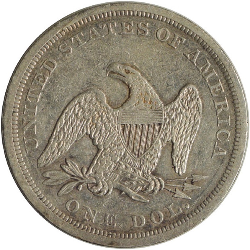 1843-$1-Liberty-Seated-Silver-Dollar-#3